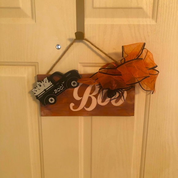 Handcrafted Wood Halloween Sign